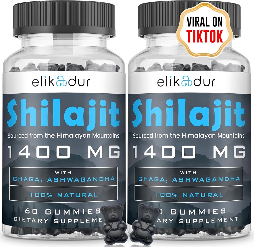 84 000 MG Orgaaniline Shilajit Gummies koos 85+ jälgi mineraalidega, Fulvic Acid, Shilajit meestele ja naistele, Energy & Immune Support, High Potency Gold Grade, Sugar-Free, Vegan, 100% Natural 120 Gummies