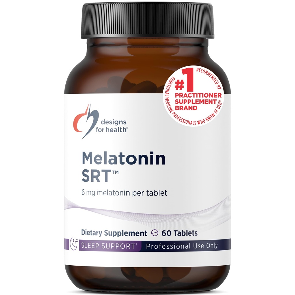Tervisliku aja vabanemise melatoniini SRT - melatoniini lisand unele - täiskasvanute une täiendus, 6 mg tableti kohta - vegan + mitte-GMO (60 tabletti)