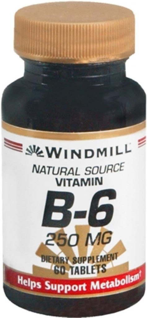 Tuuleveski Vitamiin B- 6 250 mg Tabletid 60 Tabletid ( Pakend 3)