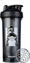 BlenderBottle Star Wars Shaker Bottle Pro seeria sobib ideaalselt proteiini raputamiseks ja eeltreeninguks, 28-kordne, Mandalorian & Child