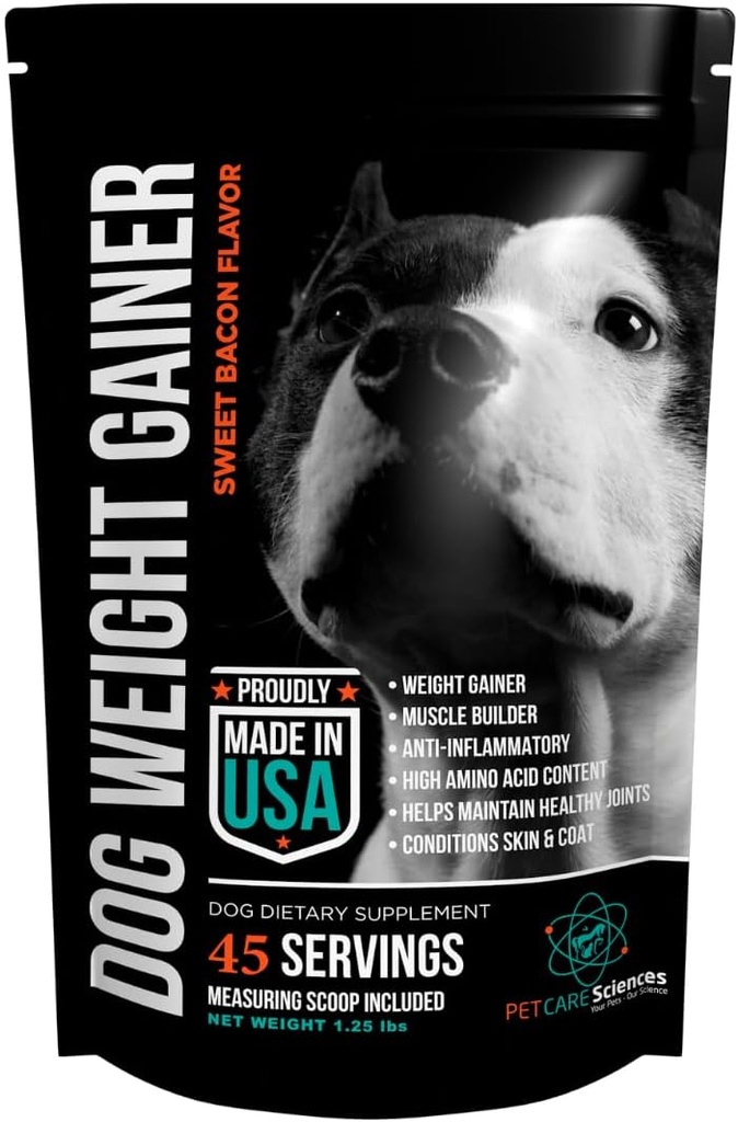Approx 45 Servings of Dog Weight Gainer - Kaalutõusu täiendused koertele - Koerte ja koerte lihaste ehitaja - valmistatud USA-s