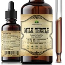 HERBALICIOUS Piimaohaka ekstrakt - Kõik looduslikud puhastus- ja detox-lisandid maksa toetamiseks, immuunsüsteemi suurendamiseks ja naha terviseks - Silymarin Nutritional Supplement - 2 fl Oz