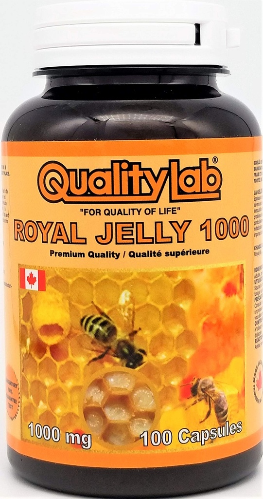 Royal Jelly 1000 mg 100 softgel Capsules (valmistatud Kanadas)