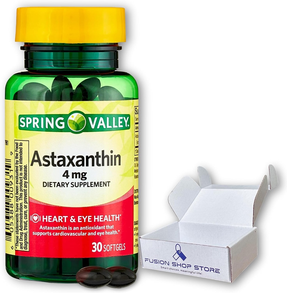 Astaksantiin 4 mg- 30 loendust, (pakend 1), karbis Fusion Shop Store