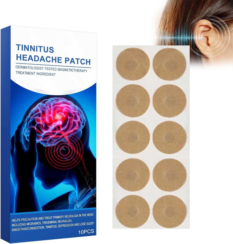 Tinnitus Patches, 10 PC Ear Patches for Tinnitus, Ear Pain Patch, Kuulmisnõrkus, Itchy Ears / Non-Woven Fabric Patch (10PCS)