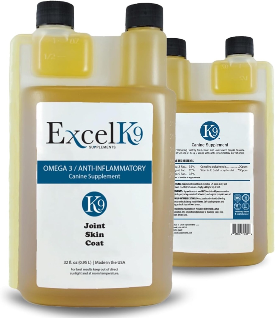 Excel Supplements Canine Supplement - Dog Supplement for for Joint Mobility, Skin and Joints