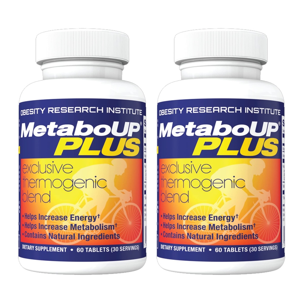 Lipozene MetaboUP Plus - 2 60 Ct pudelid - termogeenne kaalulangus - energia suurendamiseks pillid