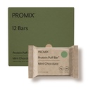 ProMix Nutrition Protein Puff Bars - Mint Chocolate - Vahukommi krõbe ravi - suurepärane maitse ja tervislik Go Snack - kõrge valgu ja madala kalorsusega - tasuta gluteenist, sojast ja maisist - 12 baari