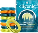 Cliganic 25 Pack Mosquito tõrjuvad käevõrud täiskasvanutele ja lastele - looduslikud DEET-vabad bändid, individuaalselt pakitud