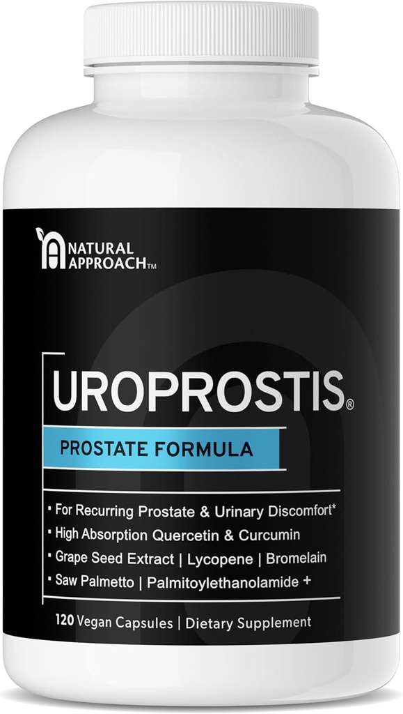 UROPROSTIS - kõrge potentsiaaliga eesnäärme tugikompleks - meeste tervise valem eesnäärme mugavuse jaoks - 13 koostisosa segu, sealhulgas Saw Palmetto - Vegan & Gluteenivaba Premium täiendus - 120 kapslit
