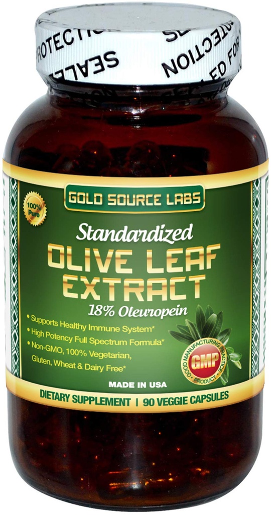 Orgaaniline oliivilehe ekstrakt Kapslid - Pure Organic Olive Leaf Plus Standardiseeritud Oleuropein ekstrakt, 90 Vegetarian Caps, 400 mg Maksimaalne tugevuse kompleks immuunsüsteemi tervisele