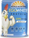 TradeKing 1 lb Munavalge valgu pulber allika toitumise järgi - 25 Grams valk, Ehita Lean lihas, Piimavaba - Vanilla kreem