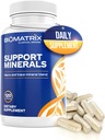 BioMatrix Mineral Supplement meestele ja naistele, kelaaditud mineraalid | rauavaba, kaltsium, magneesium, vask, tsink, D-vitamiin, jood | Veggie kapslid, 30-päevane pakkumine