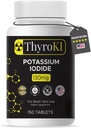 Premium kaaliumjodiidi tabletid 130 mg – kilpnäärme tugi & hingamisteede tervis – YODO Naciente KI pillid | Kiiresti lahustuv erakorraline Joodilisa | Mitte-GMO | 150 tabletti | Valmistatud USAs