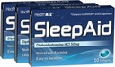 HealthA2Z® Sleep Aid | Difenhüdramiin HCL 50mg | Softgels | Toetab Sügavamat Rahulikku Magamist | 10 Loeb (3. pakk)