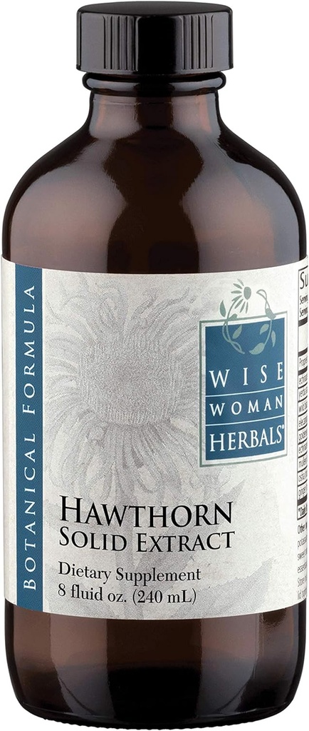 Tark naine Taimed Hawthorn Berry tahke ekstrakt 4: 1, Alkoholivaba ekstra tugevus, soodustab tervislikku vereringet, Antioksüdant kaitse, Taimne kardiovaskulaarne tugi, 8 Fl Oz