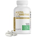 Bronson Atsetüül L-karnitiin 500 MG kõrge potentsiga Aminohape Mitte-GMO, 120 kapslit