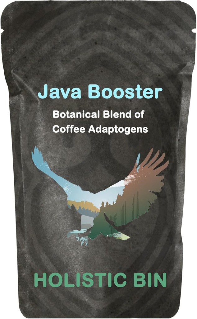 Holistiline Bin Orgaaniline Seenekohv Java Booster - Mountain Eagle | Adaptogen Kohv Lisa Chaga Seenepulber, Shilajit Powder, & Cacao Nibs | Mälu ja fookus täiendused täiskasvanutele