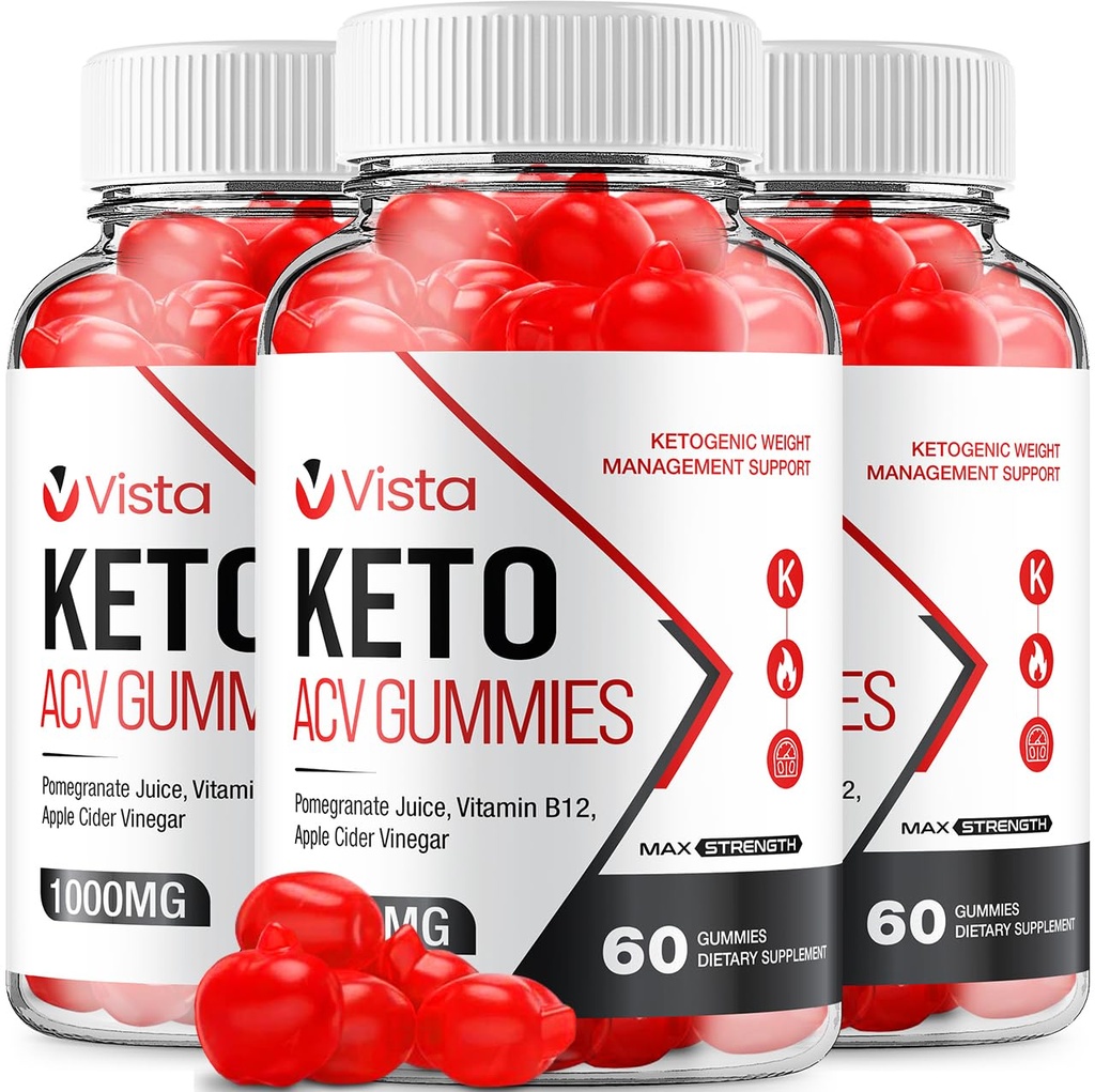 (3 Pack) Vista Keto ACV Gummies - Advanced Formula Vista Keto Plus ACV Gummies Apple Siider Äädikas Vista ACV toidulisand Mehed (180 Gummies)