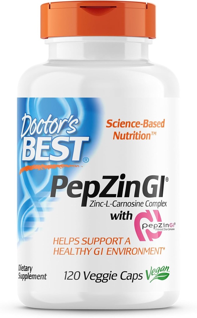 Arsti parimad seedetrakti ensüümid Non-GMO 90 Veggie Caps & PepZin GI Zinc-L-Carnosine Complex 120 Veggie Caps