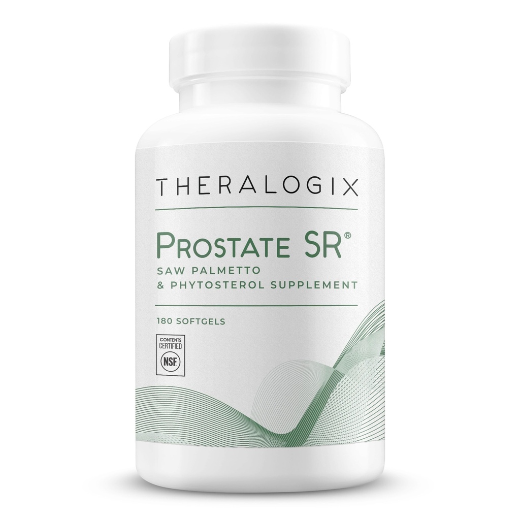 Theralogix eesnäärme SR Saw Palmetto ja beeta-sitosterooli lisand - toetab tervislikku kuseteede funktsiooni meestel * - 90-päevane pakkumine - NSF sertifitseeritud - 180 Softgels