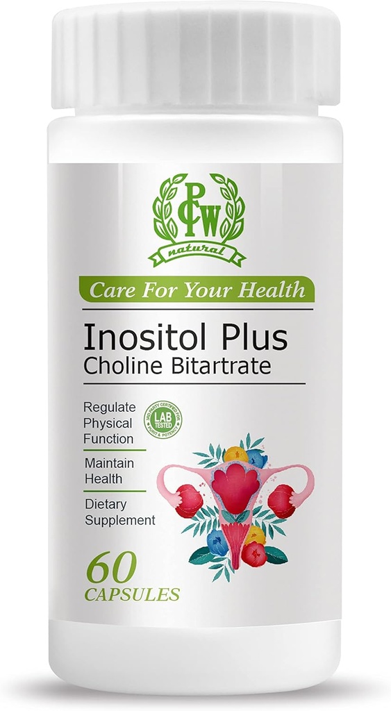 PCW Inositool Plus koliinbitartraadi kapsel, 60 loend