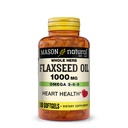 MASON NATURAL linaseemneõli 1000mg – Omega 3-6-9 Softgels for Heart Health – Külmpressitud kogu maitsetaime täiendus – Gluteenivaba, mitte-GMO, 100 Softgels