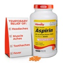 Time-CAP LABS, INC. Õigeaegne regulaarne tugevuse aspiriin 325 mg - 1000 soolestikuga kaetud tabletti - valu leevendaja väiksemate valude ja valude korral, palaviku vähendaja - valmistatud USA-s