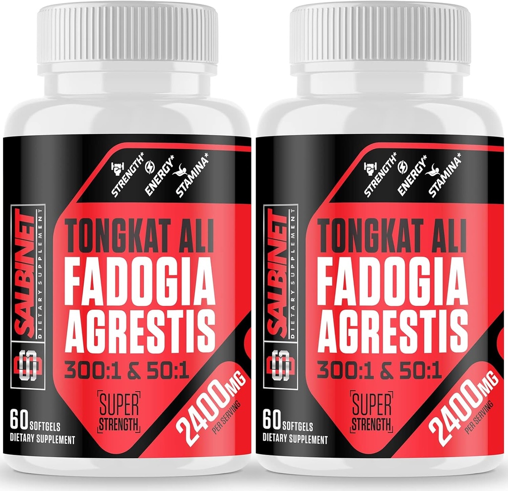 2400mg Fadogia Agrestis Tongkat Ali Supplements - Kolmanda osapoole testitud - 1400mg Fadogia Agrestis & 1000mg Tongkat Ali, maksimaalne tugevus, lihaste mass ja sportlik jõudlus, 2 pakendit