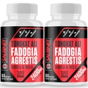 2400mg Fadogia Agrestis Tongkat Ali Supplements - Kolmanda osapoole testitud - 1400mg Fadogia Agrestis & 1000mg Tongkat Ali, maksimaalne tugevus, lihaste mass ja sportlik jõudlus, 2 pakendit