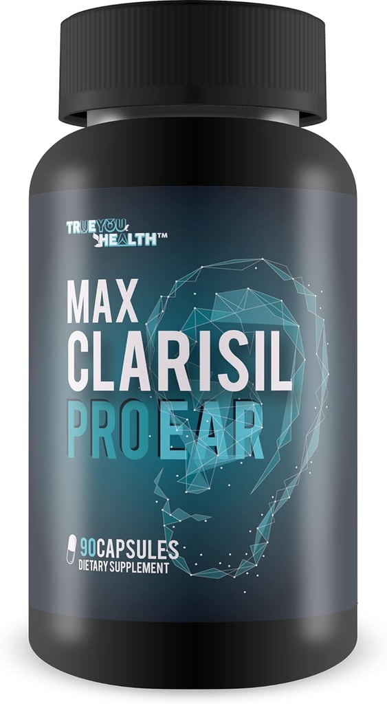 Max Clarisil Pro Ear - kuulmislangus ja kõrvarõnga tugi - looduslik kurkumipõhine valem, et toetada turse vähendamist ja kõrva tervise parandamist - Max Clarisil Pro kuulmislanguse täiendus