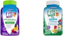 Vitafusion Fiber Well + probiootikumid 60 loe ja kiud hästi sobivad 90 krahv Gummy vitamiini komplektid
