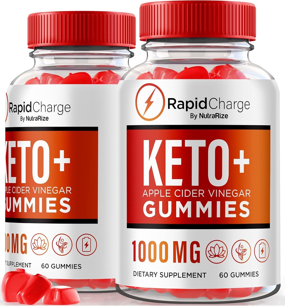 NutraRize (pakk 2 kiirlaadimist Keto + ACV Gummies toetada üldist tervist, kõik looduslik õunasiidri äädikas, Keto Plus ACV Gummy valem, Gomitas Review (120 Gummies)