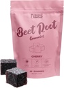 Beet Juur Gummies kirsi maitsega, peedi närimiskummid lisatud viinamarjaseemne ekstraktiga - looduslik värv ja maitse - peedi närimised treeninguks, terviseks ja heaoluks - 60 peedikummid