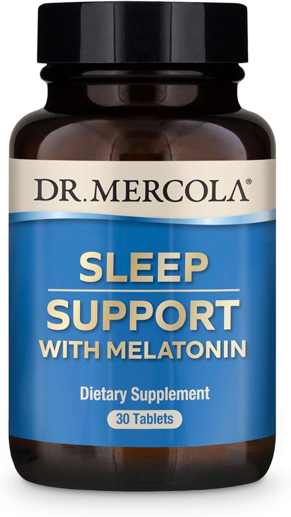 Dr Mercola melatoniini unetoetus, 30 serveerimist (30 tabletti) Mitte GMO, sojavaba, gluteenivaba