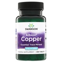 Swanson Copper Mineral Supplement - 2 mg (vaskkelaadi) - Antioksüdant, immuunsüsteemi ja rakkude tugi - 300 tabletti