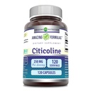 Hämmastav valem Citicoline 250 mg | Kapslite täiendus | Mitte-GMO | Gluteenivaba | Valmistatud USAs (120 loend)