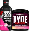PROSUPPS L-karnitiin 3000 Stimulant Free Vedel Shots (31 Servings, Dragon Fruit) ja Mr. Hyde Signature Series Pre-Workout Energy Powdered Drink (30 Servings, Arbuus)