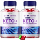 Rize labs - Bio Science Keto Plus Gummies kaalulangus, ekstra tugevus, Advanced Formula sisaldab Apple Siidri äädikakummies (120 Gummies) (pakk 2)