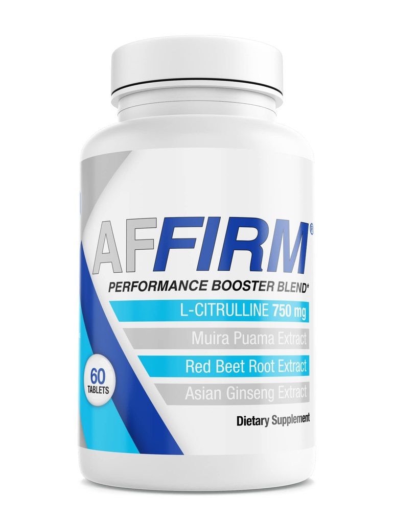 Affirm Science L-tsitrulliin Dietary Supplement 750mg 60 Tablets | Ringlus ja meeste jõudlus | Loodud dr Judson Brandeis
