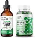Wild & Organic Stinginging Nettle Juur Tinktuur 4 fl oz & Stinginging Nettle Juur Gummies