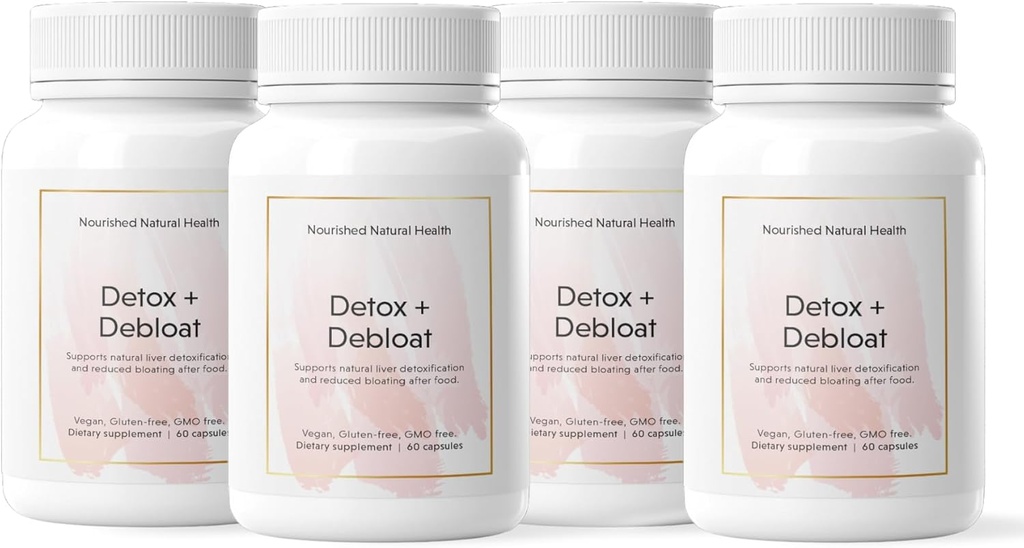 Toitunud looduslik detox + Debloat - piimaohakas ja Dandelioni juurvegani lisand naistele - Bloating Relief & Digestion Support - 240 kapslit
