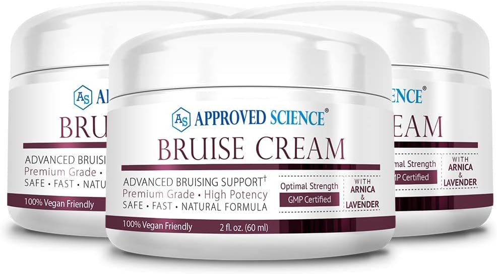Tunnustatud Science Bruise Cream - Arnica ja Lavendel - Soothe ja Fade Bruises - 6 Fl. Oz - 3 Pack - Vegan