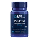 Elu pikendamine Pyridoxal 5'-fosfaadi kapslid - Vitamiin B6, 100 mg, bioaktiivne B6 südame-veresoonkonna, neerude ja närvide tervise jaoks - gluteenivaba, mitte-GMO, taimetoitlane - 60 taimekapslit