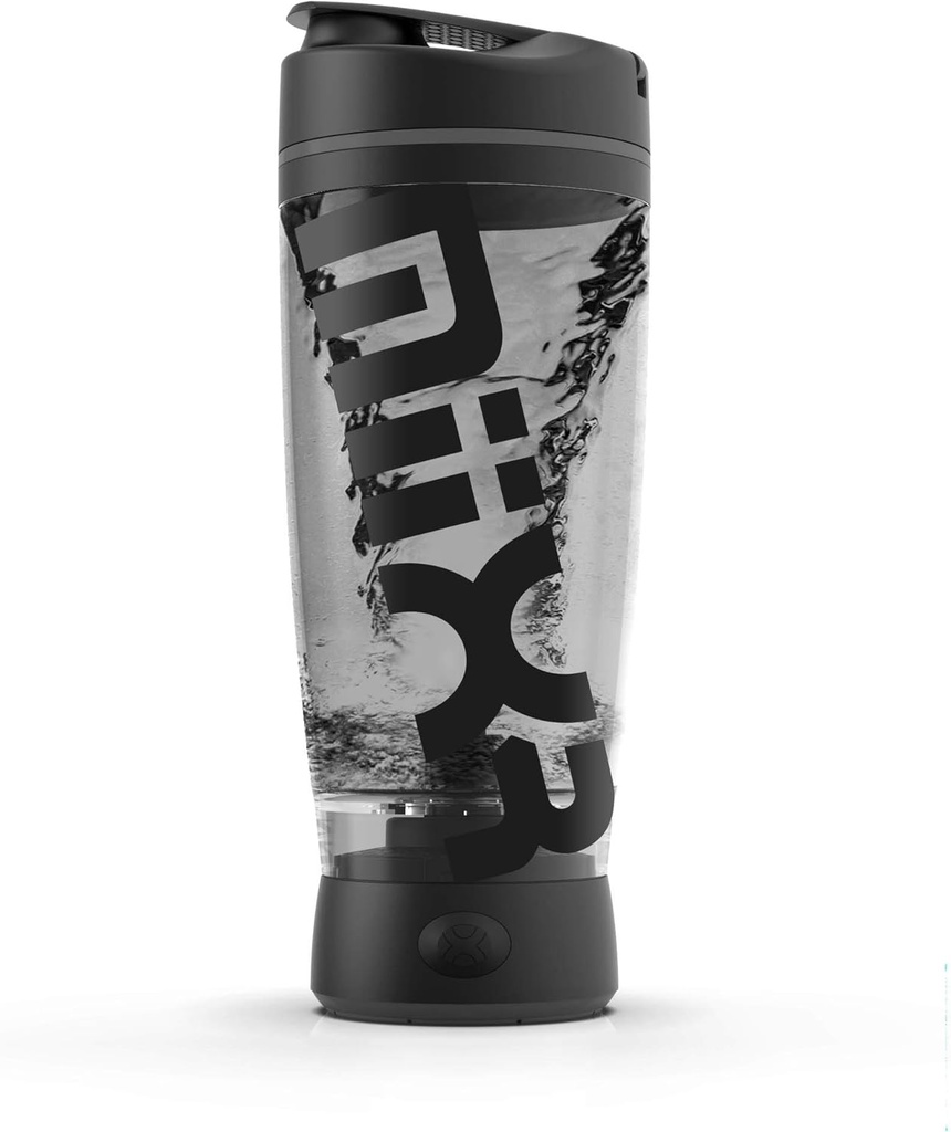 Promixx Original Shaker Bottle (MiiXR Edition) - patarei jõul sujuva valgu raputamise jaoks - BPA Free, 20oz Cup (Must/Gray)