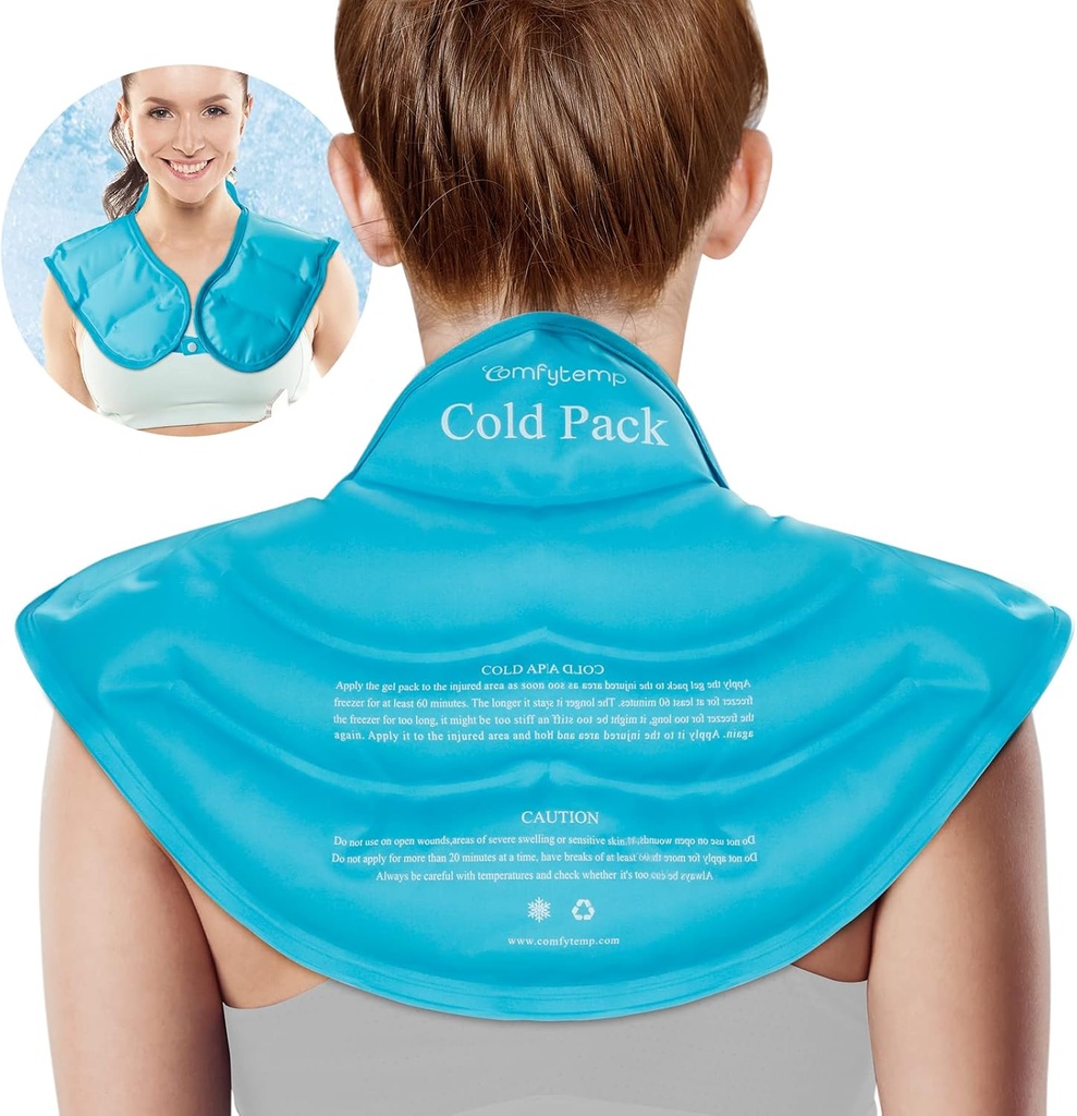 Comfytemp Ice Pack Kaela õlad Valu leevendamine, Resuable Suur Gel Õlgade Jahutusmähis Ülemine Selg, Külm Kompresseeri Füüsiline ravi emakakaela vigastused, Mehed Naised Kingi