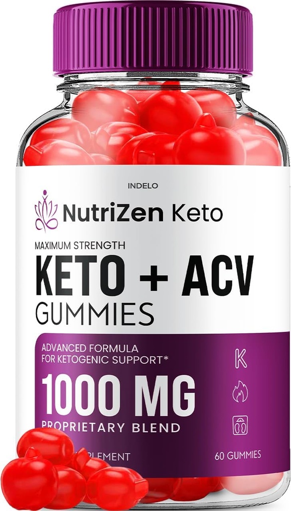 NutriZen Keto ACV Gummies - Advanced Formula Nutri Zen Keto Plus ACV Gummies Apple Siider Äädikas Keto Nutrizen ACV Gummies Toidulisandi ülevaated Mehed Naised (60 Kummiad)