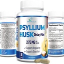 Psyllium Husk Dieet Fiber Supplement 2175mg, Non-GMO, 90 kapslit